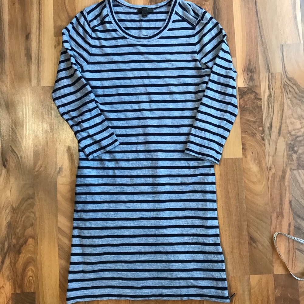 j.crew | striped side-zip t-shirt dress